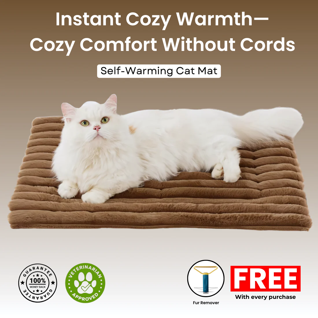 Self-Warming Cat Mat + FREE Fur Remover